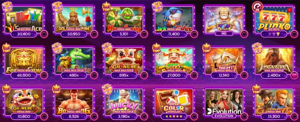 p88jili casino games