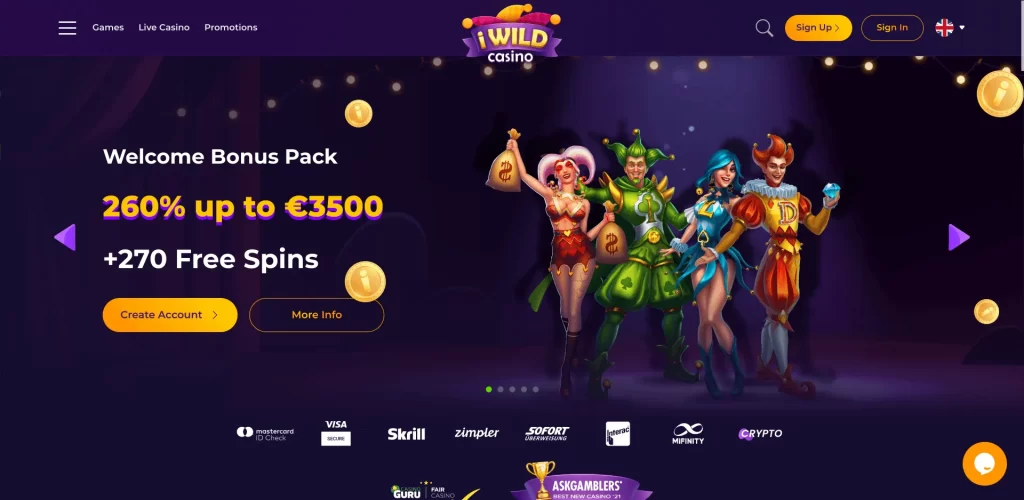 Iwild Casino bonus