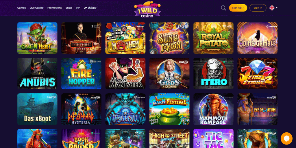 Iwild Casino games