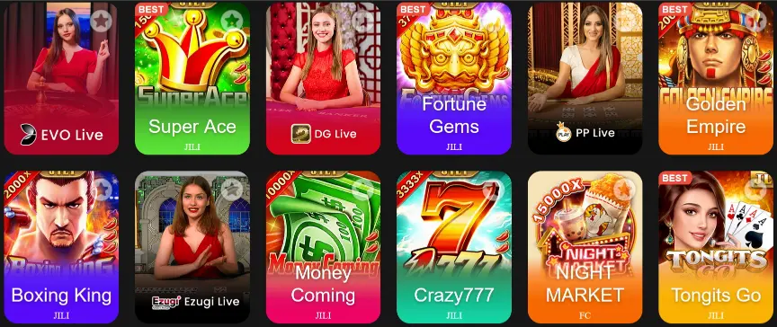 TGIF Bet casino games